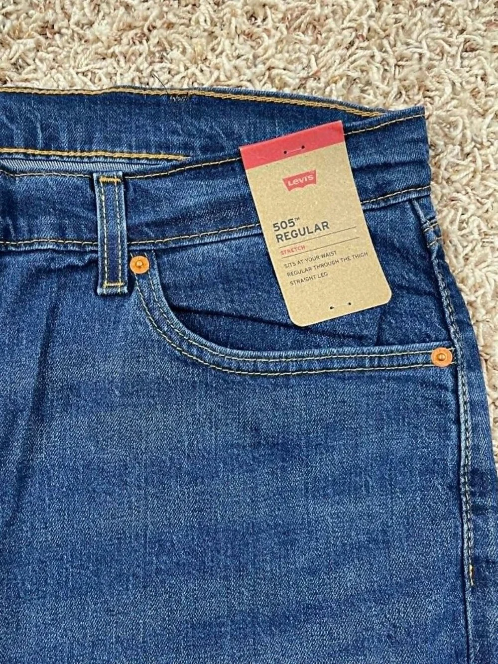 Levi’s Men’s 505 Jeans Dark Blue, Size 40x30 (New)